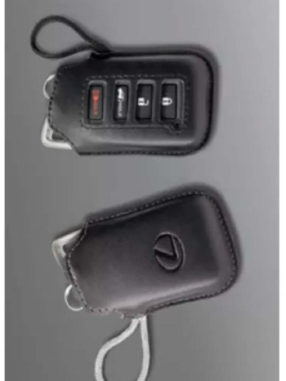1 Lexus Black Leather Key Fob Case